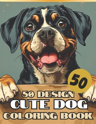 Cute dog coloring book