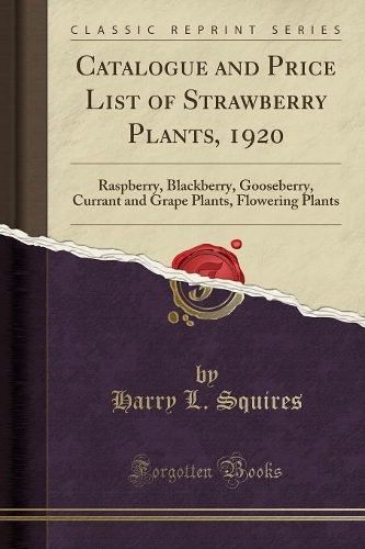 Catalogue and Price List of Strawberry Plants, 1920