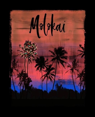 Molokai: Hawaiian Christmas Notebook With Lined Wide Ruled Paper For Taking Notes. Stylish Tropical Travel Journal Diary 7.5 x 9.25 Inch Soft Cover. For Home