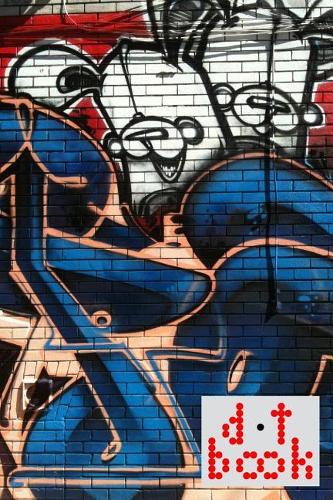 The Dot Book - A Dot Grid Notebook for Graphic Designers - Graffiti Series: 63