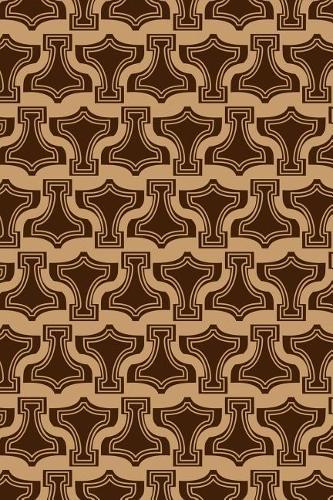 Viking Pattern - Go To Valhalla 23: Blank Sketch Paper Notebook with frame for Norse Mythology Lovers