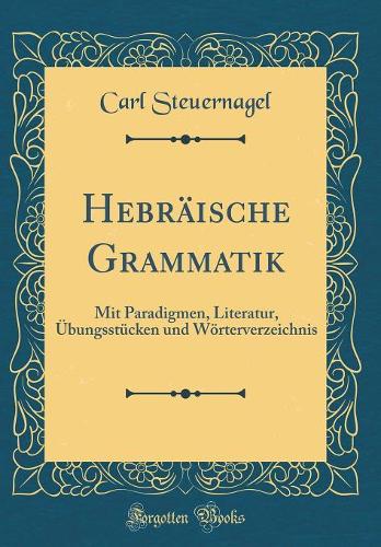 Hebräische Grammatik: Mit Paradigmen, Literatur, Übungsstücken und Wörterverzeichnis (Classic Reprint)