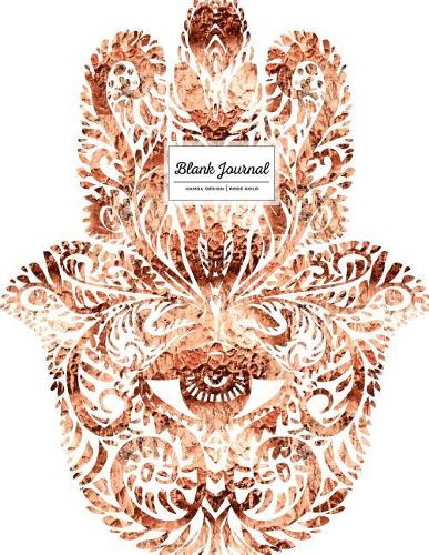 Blank Journal. Hamsa Design.: 110 Empty Pages, 8.5 X 11