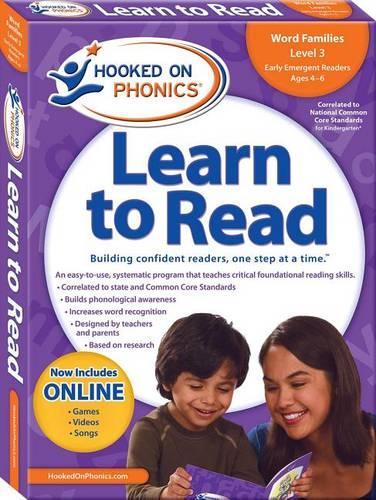 Hooked on Phonics Learn to Read - Level 3: Word Families (Early Emergent Readers - Kindergarten - Ages 4-6)(Hooked on Phonics)