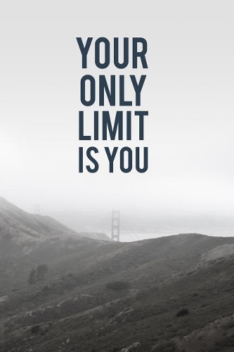 Your Only Limit Is You: Runner's Daily Organizer Notebook Track your Progress - Cool Gift Idea - Men and Women's Planner (6x 9 110 Page Wide Ruled)