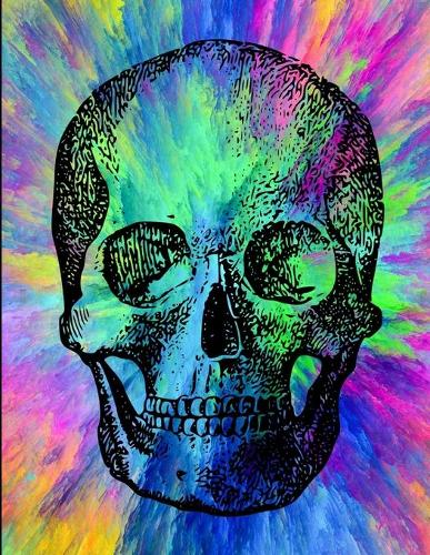Skull Tie Dye Journal Notebook