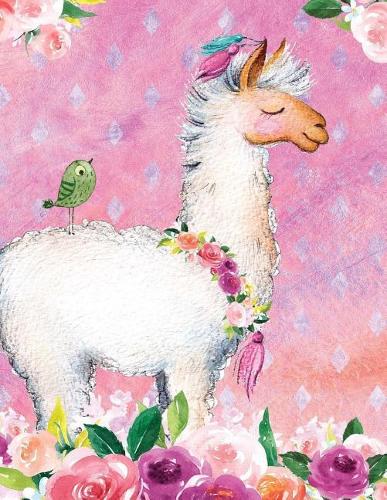 My Big Fat Journal Notebook For Animal Lovers Llama In Flowers: 300 Plus Pages, Jumbo Sized Plain, Blank Unlined Journal Notebook For Journaling, Writing, Planning and Doodling In Large 8.5 by 11 Size(89 Jumbo Plain Journal)