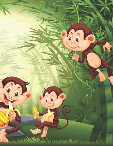 Monkeys in the Jungle Blank Lined Notebook