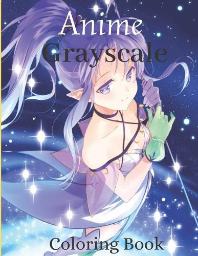 Grayscale Anime Coloring Book