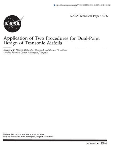 Application of Two Procedures for Dual-Point Design of Transonic Airfoils