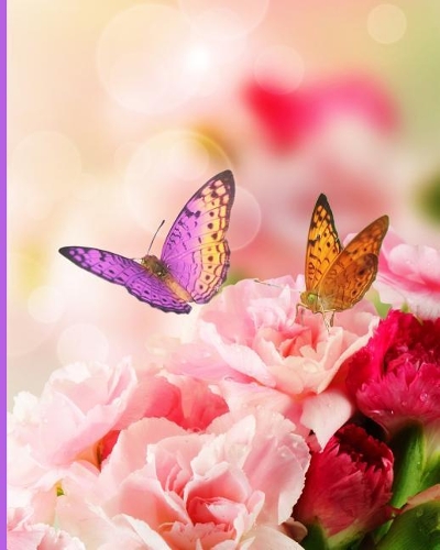 Beautiful Butterfly Journal: 8x10 Blank Journal Lined 150 Pages, Butterfly Image, Writing Notebook