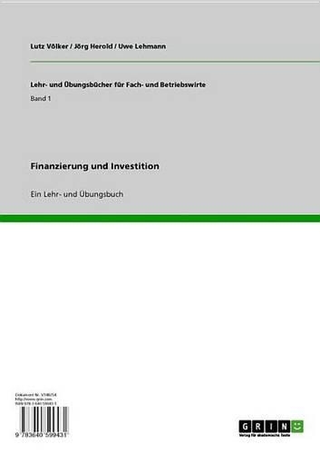 Finanzierung Und Investition