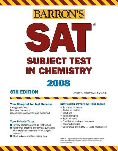 HTP SAT Subject Test in Chemistry