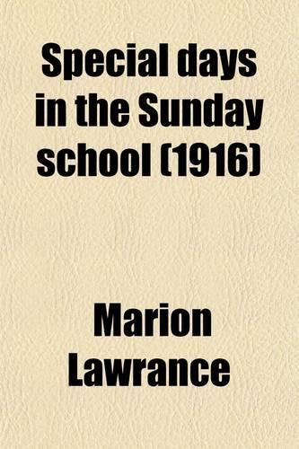Special Days in the Sunday School