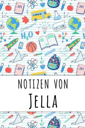 Notizen von Jella: Liniertes Notizbuch für deinen personalisierten Vornamen