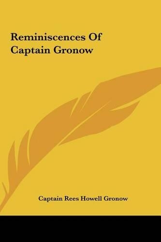 Reminiscences of Captain Gronow