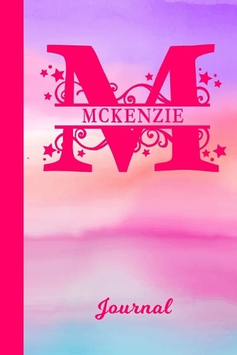 Mckenzie Journal: Personalized Custom First Name Personal Writing Diary - Cute Pink & Purple Watercolor Effect Cover - Daily Journaling for Journalists & Writers for 