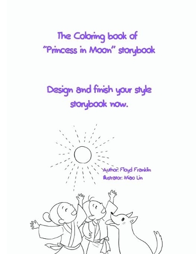The Coloring book of Princess in Moon storybook