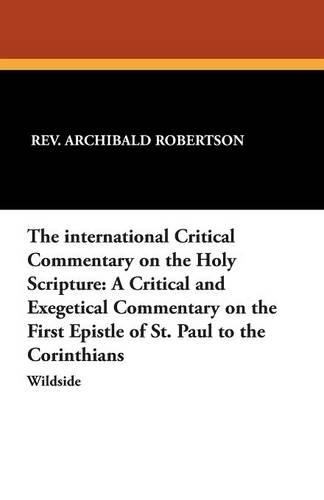 The International Critical Commentary on the Holy Scripture