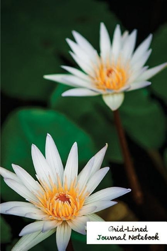 Grid-Lined Journal Notebook.: (Diary, Notebook) Glossy And Soft Cover, Grid-Lined Journal, Grid-Lined Notebook, Graph, 100 Grid-Lined Pages, Size 6" x 9"(Grid-Lined Flower Edition.)