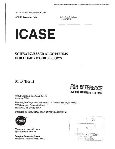 Schwarz-Based Algorithms for Compressible Flows