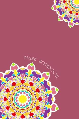 Blank Notebook: 6 x 9, 100 Pages, Unique Mandala Designs for Cover, Blank book, Recipe, Planner, Journal to Write in Classic Notebook Ruled Diary for Men Women Writ