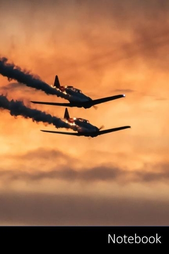 Notebook: Airplane themed ruled Notebook / Journal / Diary / Composition Book / Planner / Log Book / Notes - 6 x 9 inches (15,24 x 22,86 cm), 110 wide ruled p