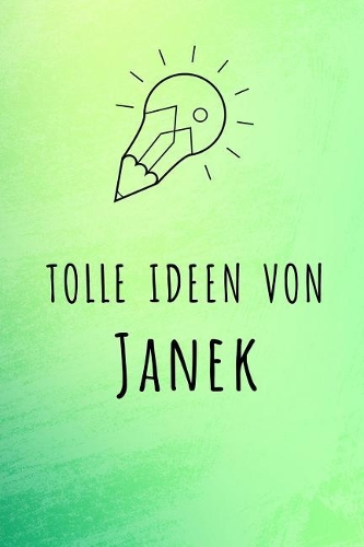 Tolle Ideen von Janek: Unliniertes Notizbuch mit Rahmen für deinen Vornamen