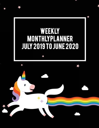 Weekly Monthly Planner July 2019 to June 2020
