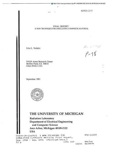A New Technique for Simulating Composite Material