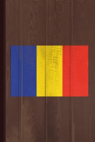 Chad Flag Journal Notebook: Blank Lined Ruled for Writing 6x9 110 Pages
