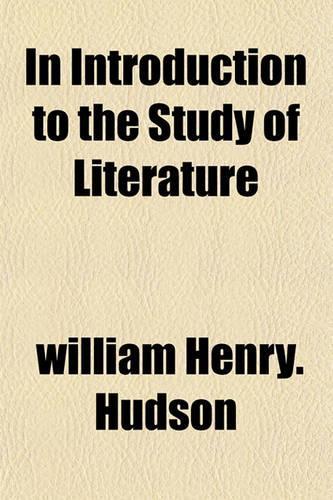 In Introduction to the Study of Literature