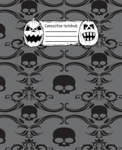 Halloween Abstract Pattern Volume 1 College Ruled Journal: 110 Blank Lined Wide Ruled (7.5 x 9.25) Pages to Jot Down Your Thoughts