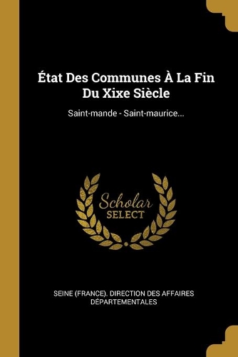 État Des Communes À La Fin Du Xixe Siècle