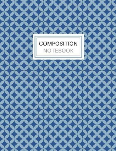 Composition Notebook: Blank Lined Notebook for School/Homework College Ruled Light Blue Pattern