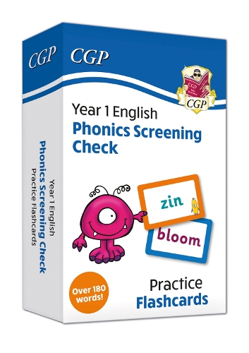 Phonics Screening Check Flashcards - for the Year 1 test: (CGP Year 1 Phonics)