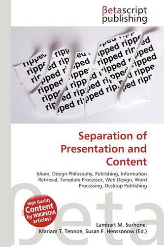 Separation of Presentation and Content