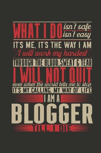 Notebook: Notebook: Blogger (120 pages, ruled)