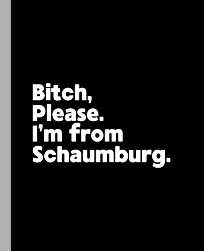 Bitch, Please. I'm From Schaumburg.: A Vulgar Adult Composition Book for a Native Schaumburg, Illinois IL Resident