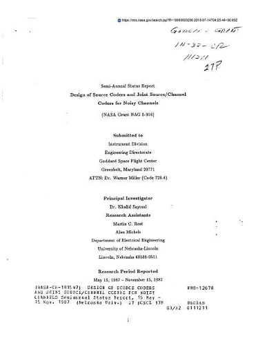 Design of Source Coders and Joint Source/Channel Coders for Noisy Channels
