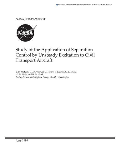 Study of the Application of Separation Control by Unsteady Excitation to Civil Transport Aircraft