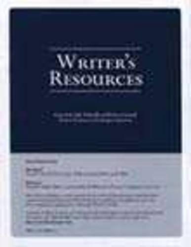 Writers Resources CDROM
