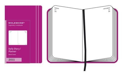2011 Moleskine Extra Small Dark Pink Daily Diary 12 Month Hard: (Moleskine Diaries)