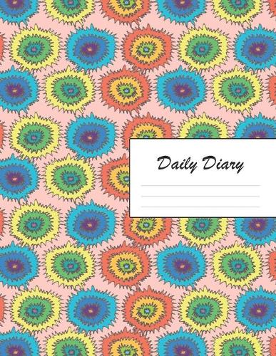 Daily Diary: Blank 2020 Journal Entry Writing Paper for Each Day of the Year - Tie Dye Abstract Pattern - January 20 - December 20 - 366 Dated Pages - A Notebook