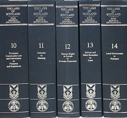 The Laws of Scotland: Stair Memorial Encyclopaedia