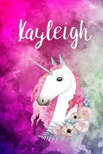 Kayleigh: Cute Unicorn Notebook Writing Journal for Girls,6x9 dimension-121pages, Personalized With Name, Personalized Writing Journal, Notebook for Women and