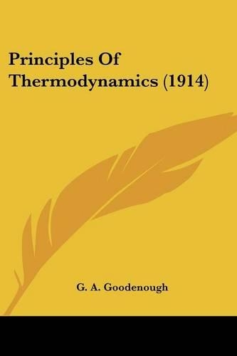 Principles Of Thermodynamics (1914)