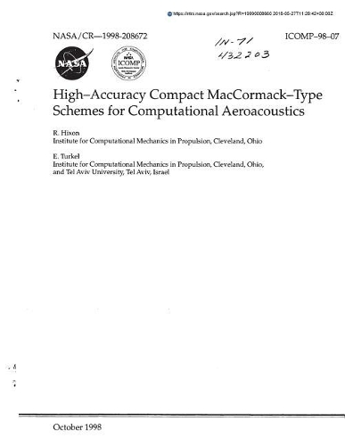 High-Accuracy Compact Maccormack-Type Schemes for Computational Aeroacoustics