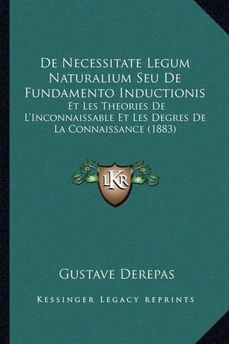 De Necessitate Legum Naturalium Seu De Fundamento Inductionis
