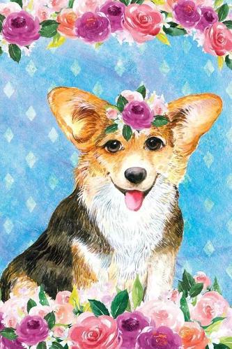 Bullet Journal Notebook for Dog Lovers Corgi in Flowers 4